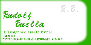 rudolf buella business card